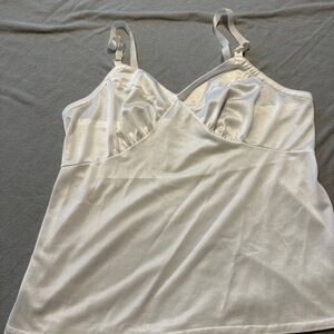 White Satin Camisole Top